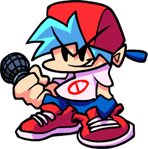 This is the Avatar Image for the Boyfriend (Friday Night Funkin') AI Voice and Text to Speech Generator